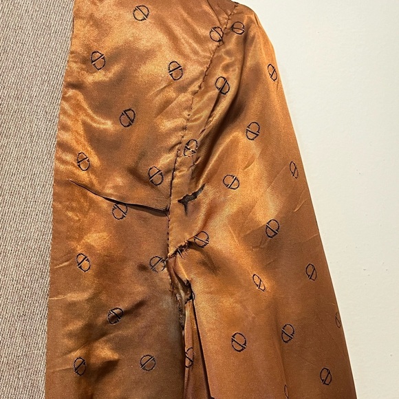 Christian Dior 70s Vintage Beige Three Button Formal Overcoat Mens Sz 40 Medium - Picture 11 of 15